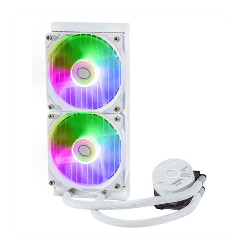 Cooler Master MasterLiquid 240L Core ARGB 240mm CPU Liquid Cooler (White)